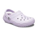 Klapki sandały Crocs Classic Lined Clog Lavender Fioletowe - 203591-50P Crocs