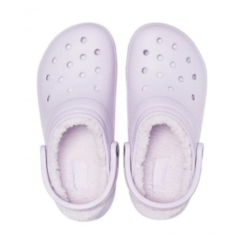 Klapki sandały Crocs Classic Lined Clog Lavender Fioletowe - 203591-50P Crocs