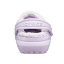 Klapki sandały Crocs Classic Lined Clog Lavender Fioletowe - 203591-50P Crocs