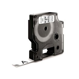 Taśma Dymo D1- 12mm x 7m czarny/biały DYMO