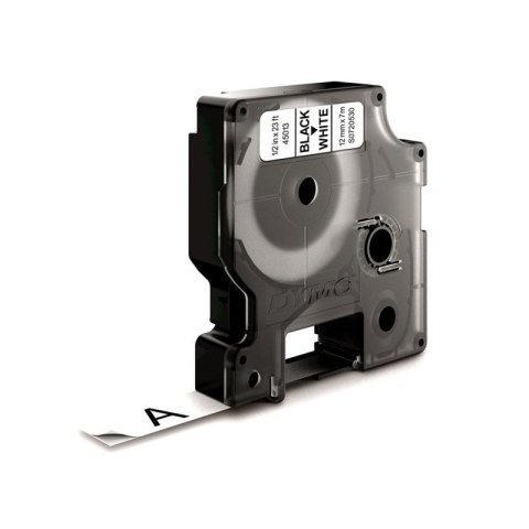 Taśma Dymo D1- 12mm x 7m czarny/biały DYMO