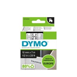 Taśma Dymo D1- 12mm x 7m czarny/biały DYMO