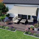 ŻAGIEL PRZECIWSŁONECZNY OGRODOWY PROSTOKĄT 3X2M SZARY SASKA GARDEN