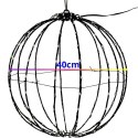KULA DEKORACYJNA WISZĄCA 168LED RGB 40CM
