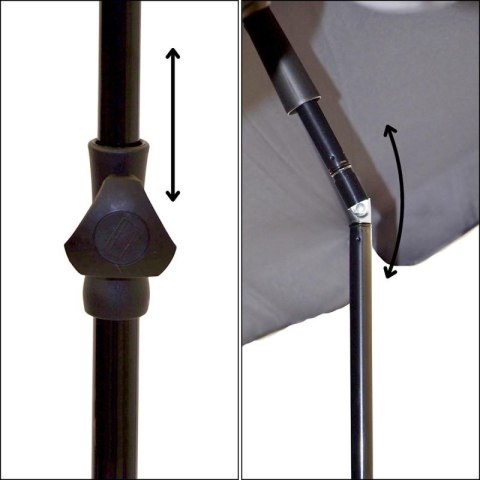 PARASOL OGRODOWY 185CM ANTRACYT PROGARDEN