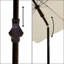 PARASOL OGRODOWY 185CM KREMOWY PROGARDEN