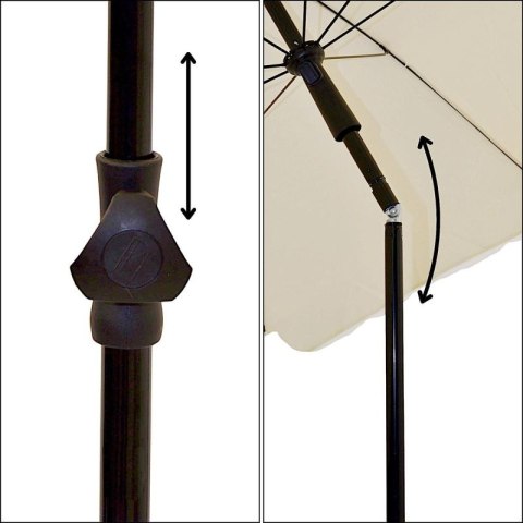 PARASOL OGRODOWY 185CM KREMOWY PROGARDEN