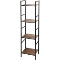 REGAŁ METALOWY CZARNY 4 PÓŁKI 29.5x23.5x106,5CM Excellent houseware