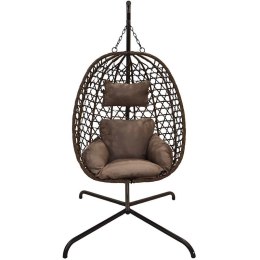 KOKON FOTEL WISZĄCY 105x195CM CIEMNY BRĄZOWY PROGARDEN