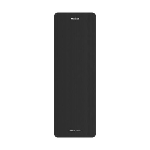 REBEL ACTIVE MATA GIMNASTYCZNA DO ĆWICZEŃ JOGA, PILATES, FITNESS, 183X61CM, GRUBOŚĆ 6MM, MATERIAŁ TPE, CZARNA RBA-3151-BK Rebel