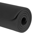 REBEL ACTIVE MATA GIMNASTYCZNA DO ĆWICZEŃ JOGA, PILATES, FITNESS, 183X61CM, GRUBOŚĆ 6MM, MATERIAŁ TPE, CZARNA RBA-3151-BK Rebel