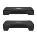 REBEL ACTIVE STEP DO AEROBIKU I ĆWICZEŃ FITNESS, 2 STOPNIE, 68CM, CZARNY RBA-3228-BK Rebel