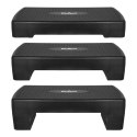 REBEL ACTIVE STEP DO AEROBIKU I ĆWICZEŃ FITNESS, 3 STOPNIE, 68 CM, CZARNY RBA-3227-BK Rebel