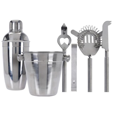 ZESTAW BARMAŃSKI 6 ELEMENTÓW SHAKER DO DRINKÓW SZCZYPCE Excellent houseware