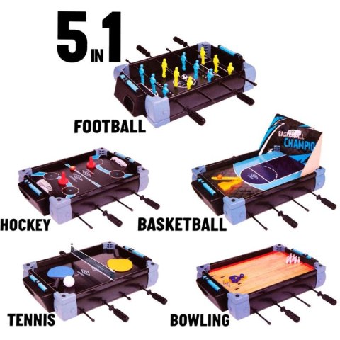 PIŁKARZYKI TENIS STOŁOWY CYMBERGAJ KRĘGLE KOSZYKÓWKA 5W1 UMBRO Umbro