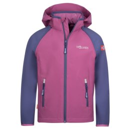 Kurtka softshell dziecięca dla chłopca/dziewczynki Trollkids Kids Rondane Zip Off Jacket XT mallow pink/violet blue (819-242) Trollkids