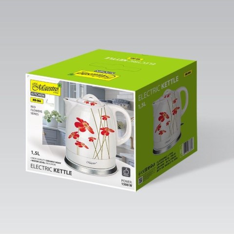 Czajnik elektryczny ceramiczny MAESTRO MR-066 czer. MAESTRO