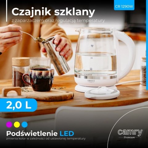 Czajnik elektryczny CAMRY CR 1290w biały Adler