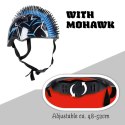KASK ROWEROWY DZIECIĘCY REGULOWANY NO FEAR MOHAWK R.(48-52CM) BLACK/ BLUE WD