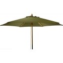 PARASOL OGRODOWY DREWNIANY 250CM SKŁADANY ZIELONY PROGARDEN
