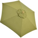 PARASOL OGRODOWY DREWNIANY 250CM SKŁADANY ZIELONY PROGARDEN