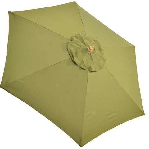 PARASOL OGRODOWY DREWNIANY 250CM SKŁADANY ZIELONY PROGARDEN