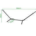 STELAŻ STOJAK DO HAMAKA METALOWY 300x120x94CM PROGARDEN