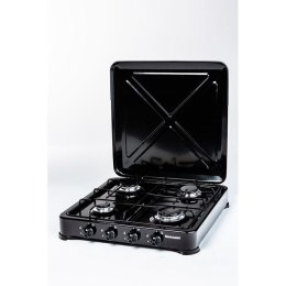 Kuchenka gazowa nastawna 4-palnikowa Ravanson K-04TB (czarny) Ravanson