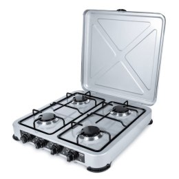 PROMIS KUCHENKA GAZOWA KG400S, 4-PALNIKOWA,SREBRNA PROMIS