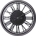 ZEGAR ŚCIENNY AŻUROWY CYFRY RZYMSKIE 60CM CZARNY Excellent houseware