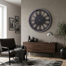 ZEGAR ŚCIENNY AŻUROWY CYFRY RZYMSKIE 60CM CZARNY Excellent houseware