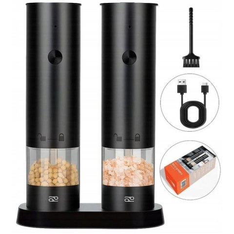 PROMIS ZESTAW MŁYNKÓW USB Z PODSTAWKĄ MP34DUO PROMIS