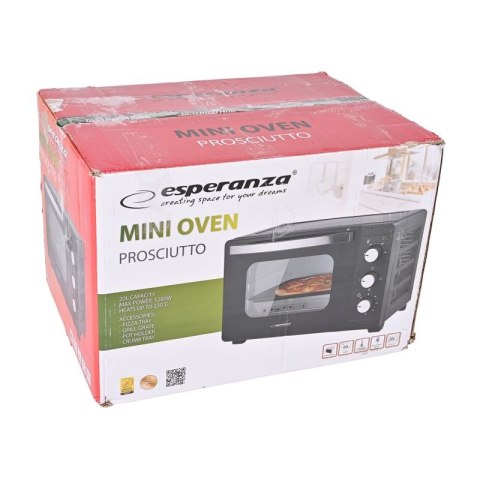 ESPERANZA MINI PIEKARNIK PROSCIUTTO 20L 1280W EKO008N Esperanza