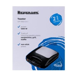 Opiekacz 3 w 1 Ravanson OP-7050 (1200W; kolor czarny) Ravanson