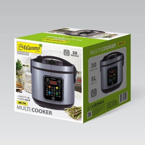 Multicooker 5 l, 900W, 30 programów MR-794 MAESTRO MAESTRO