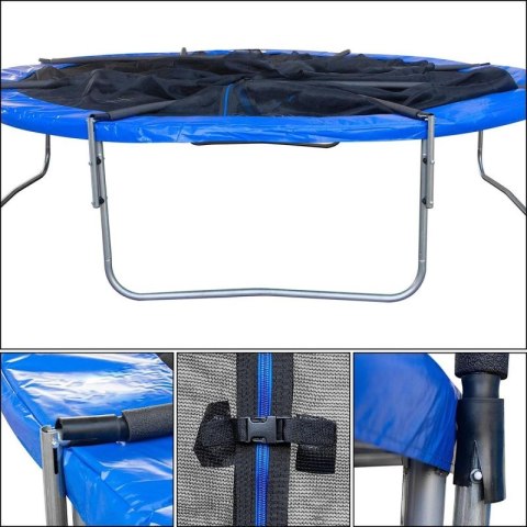 TRAMPOLINA BATUTA OGRODOWA SKŁADANA Z SIATKĄ WEWNĘTRZNĄ 12FT 366CM ENERO Enero