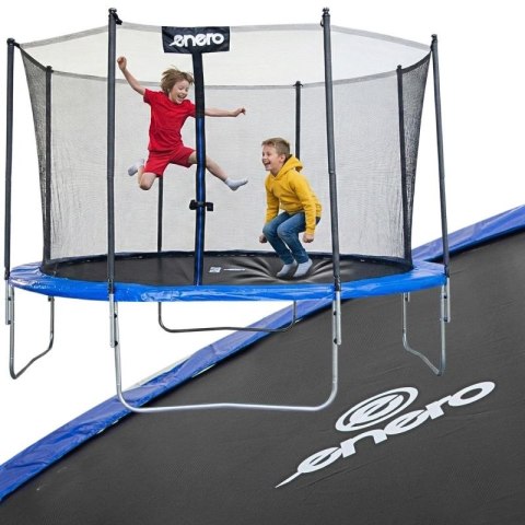 TRAMPOLINA BATUTA OGRODOWA SKŁADANA Z SIATKĄ WEWNĘTRZNĄ 12FT 366CM ENERO Enero