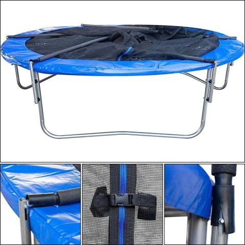 TRAMPOLINA BATUTA OGRODOWA SKŁADANA Z SIATKĄ WEWNĘTRZNĄ 8FT 244CM ENERO Enero