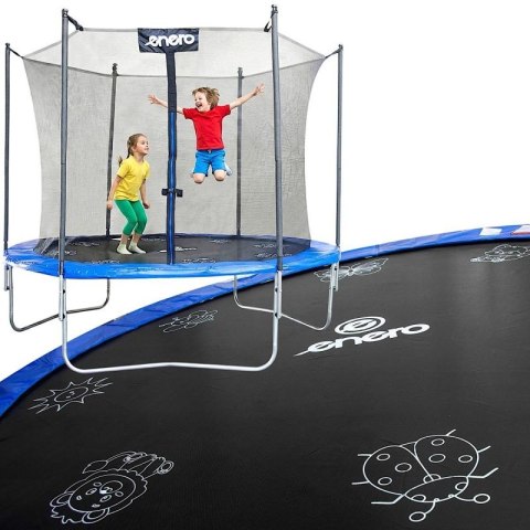 TRAMPOLINA BATUTA OGRODOWA SKŁADANA Z SIATKĄ WEWNĘTRZNĄ 8FT 244CM ENERO Enero
