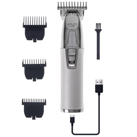 Trymer ADLER AD 2836s srebrny USB Adler