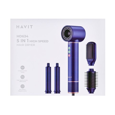 Lokówko-suszarka Multistyler Havit HD634 (4 końcówki) Havit