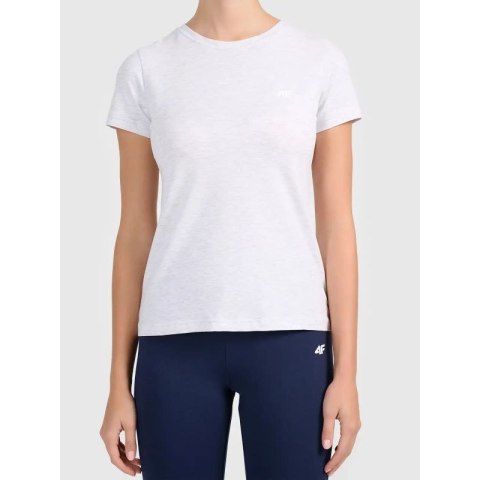 T-shirt slim z kolekcji basic damski 4F 4FWMM00TTSHF3306-27M 4f