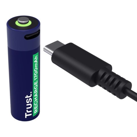 Baterie AA Trust USB-C RECHARGEABLE BATTERIES 4P Trust