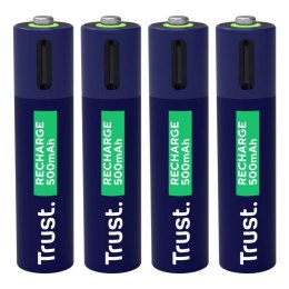 Baterie AAA Trust USB-C RECHARGEABLE BATTERIES 4P Trust
