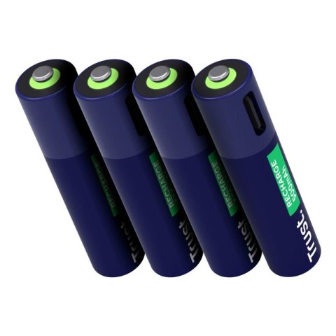 Baterie AAA Trust USB-C RECHARGEABLE BATTERIES 4P Trust