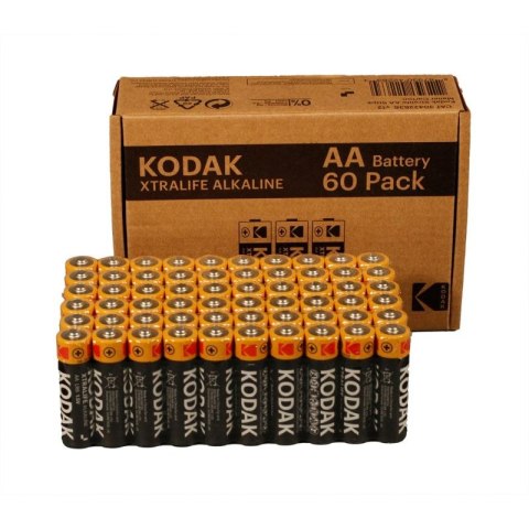 KODAK BATERIE ALKALICZNE XTRALIFE AA LR6 X 60 SZT. Kodak