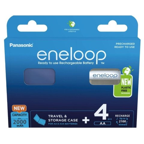 PANASONIC ENELOOP AA 2000mAh 4 szt + CASE Panasonic