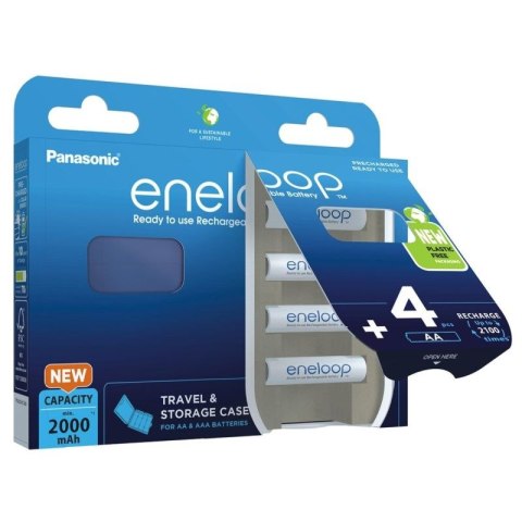 PANASONIC ENELOOP AA 2000mAh 4 szt + CASE Panasonic