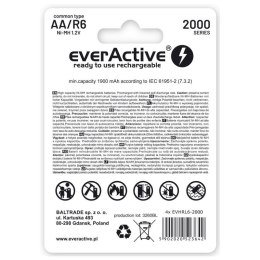 Zestaw akumulatorków everActive EVHRL6-2000 (2000mAh ; Ni-MH) EverActive