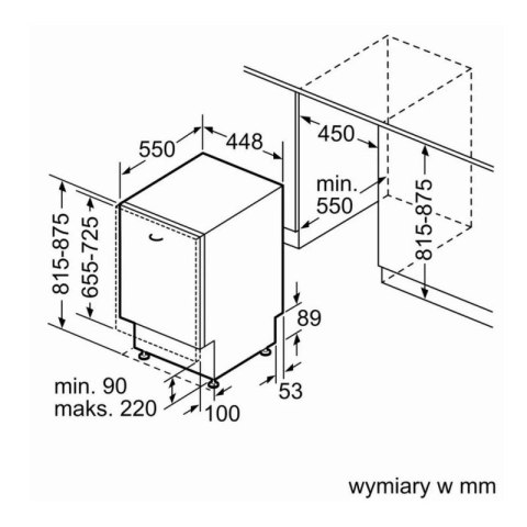 Zmywarka do zabudowy BOSCH SPV4HKX10E BOSCH